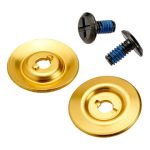 Biltwell Helmet Hardware Kit - Black Screw / Gold Baseplate
