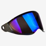 Fly Racing Trekker Helmet Face Shield Blue Iridium