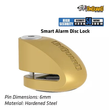 OnGuard 8260 Candado de disco en con alarma - Dorado