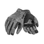 PANDO MOTO Onyx Grey  Leather Motorcycle Gloves