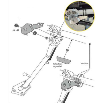 Protector de sensor de pata lateral BMW R1250GS / ADV